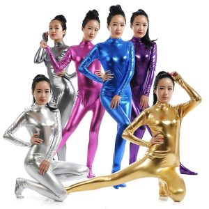 Zentai Suits |   Zentai Suits Catsuit Skin Suit Adults’ Spandex Latex Cosplay Costumes Sex Men’s Women’s Solid Colored Halloween / Leotard / Onesie / Leotard / Onesie / High Elasticity Fuchsia Cosplay & Costumes Fuchsia