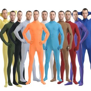 Zentai Suits |   Zentai Suits Skin Suit Adults’ Spandex Lycra Cosplay Costumes Sex Couple’s Men’s Women’s Solid Colored Halloween White Cosplay & Costumes White