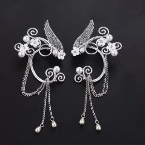 Costumes Jewelry |   1 Pair Elf Ear Cuffs Adults’ Women’s Medieval Fairy Accessories  Halloween Carnival LARP PArty Silver (1 Pair) Cosplay & Costumes Costumes Jewelry