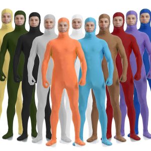 Zentai Suits |   Zentai Suits Skin Suit Full Body Suit Adults’ Spandex Lycra Cosplay Costumes Sex Men’s Women’s Solid Colored Halloween Blue Cosplay & Costumes Blue