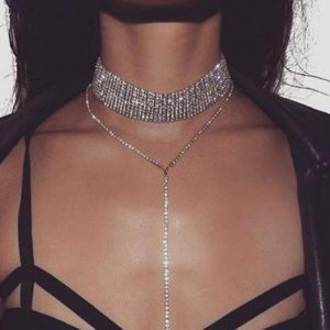 Costumes Jewelry |   Choker Necklace Body Chain Body Chain Elegant & Luxurious Sparkle Sexy Rhinestone Alloy For Disco Cosplay Carnival Women’s Costume Jewelry Fashion Jewelry Golden 2 Cosplay & Costumes Costumes Jewelry