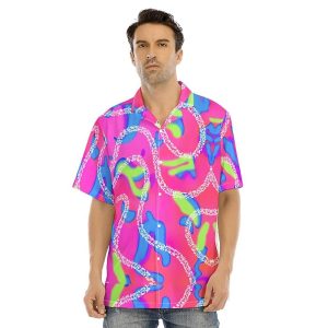 Halloween & Carnival Costumes |   Doll Hawaii Shirts 1980s Disco Shirt Men’s Movie Cosplay Costume Beach Wear Halloween Carnival Rose Cosplay & Costumes Halloween & Carnival Costumes