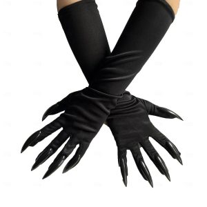 Halloween & Carnival Costumes |   Witch Werewolf Catwoman Cosplay Gloves Party Costume Masquerade Men’s Women’s for Halloween Carnival Masquerade Carnival Stage Masquerade Adults’ Black Cosplay & Costumes Black