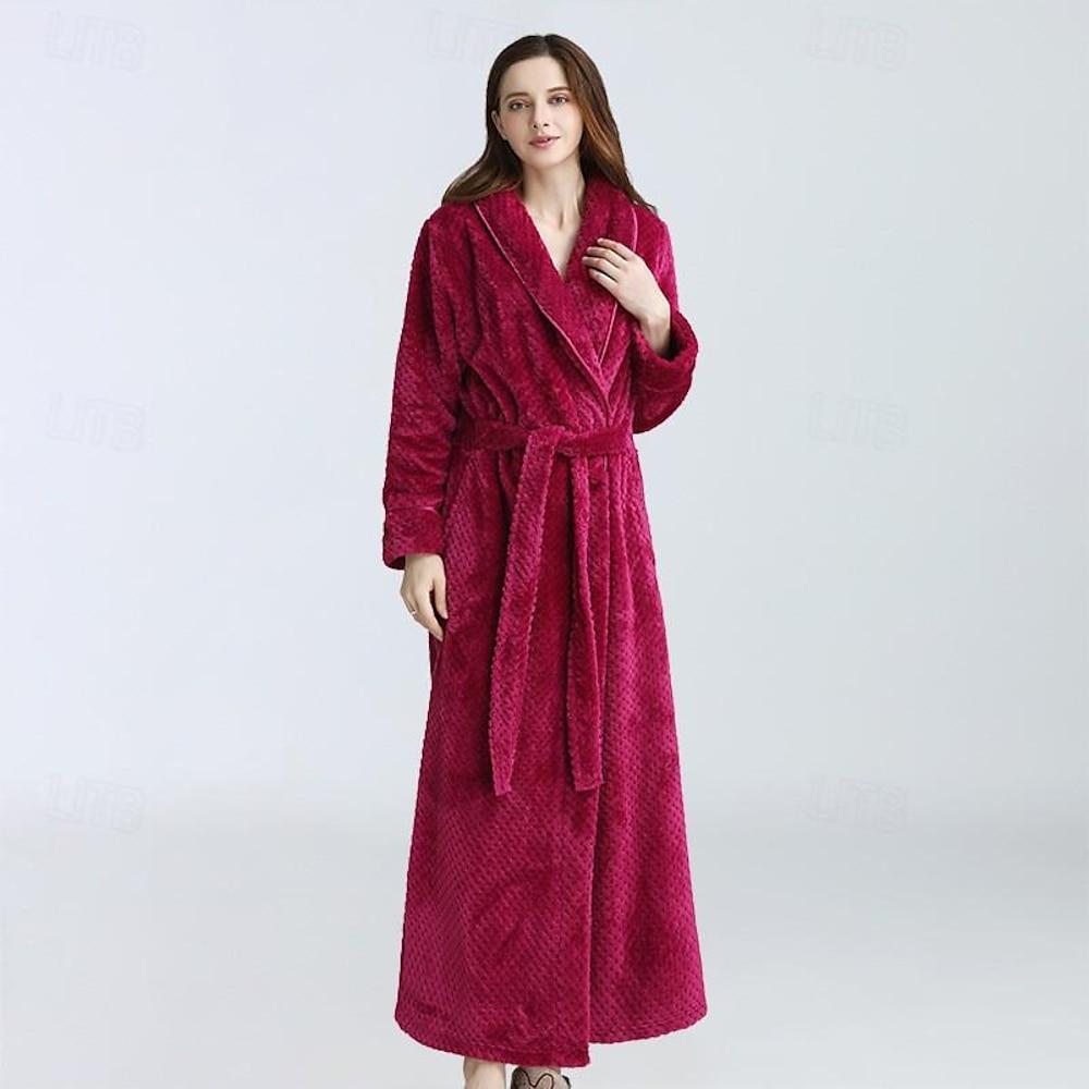 Kigurumi Pajamas |   Adults’ Bathrobe Pajamas Nightwear Solid Color Onesie Pajamas Pajamas Flannel Cosplay For Women’s Dailywear Animal Sleepwear Cartoon Rose Cosplay & Costumes Kigurumi Pajamas